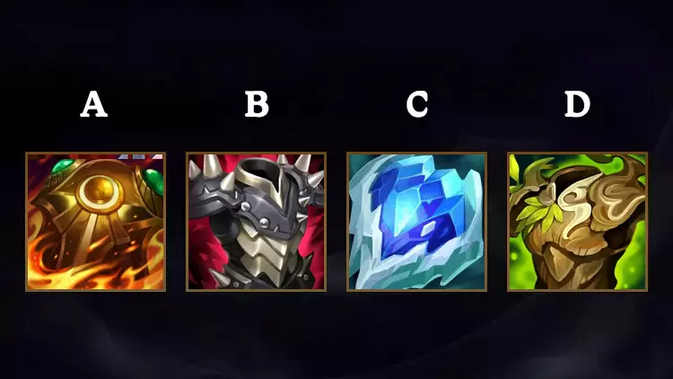 Which item is mainly built by tanks and provides increased health and reduced crowd control?