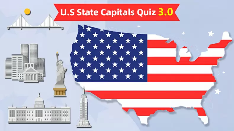 Geography Quiz: U.S. State Capitals 3.0