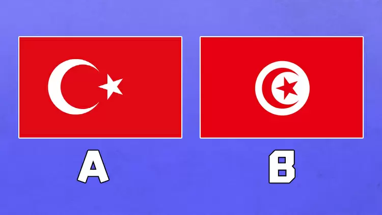Which flag represents Turkey?
