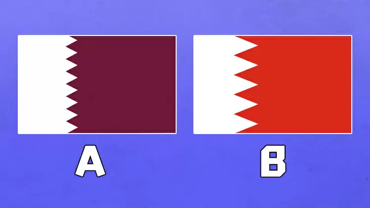 Which flag represents Qatar?