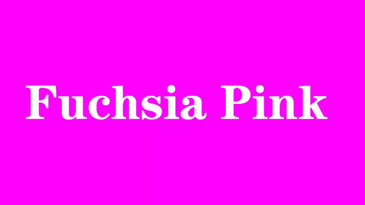 Fuchsia Pink