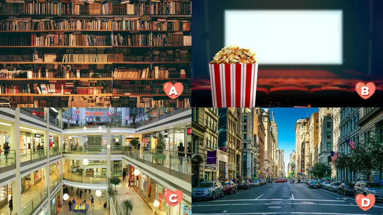 Where would you choose to stay for two hours without bringing anything?