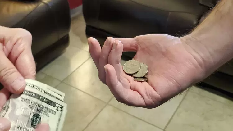 You and your friend were having a meal at a restaurant, but when you left, you realized the staff had shortchanged you by 5 dollars. What would you do?