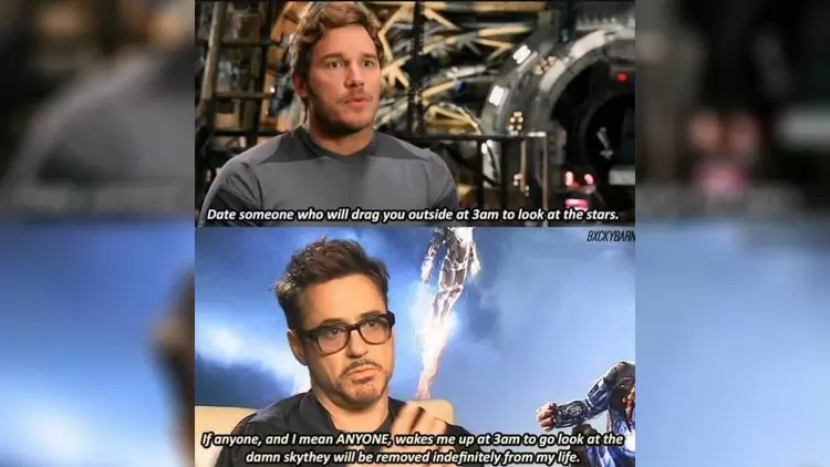 Which statement do you agree more with, Star Lord's or Iron Man's?