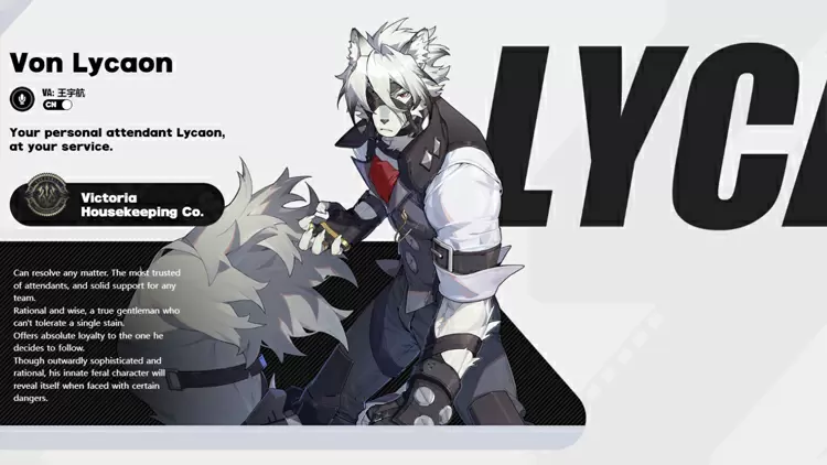 Von Lycaon  --  Victoria Housekeeping Co.